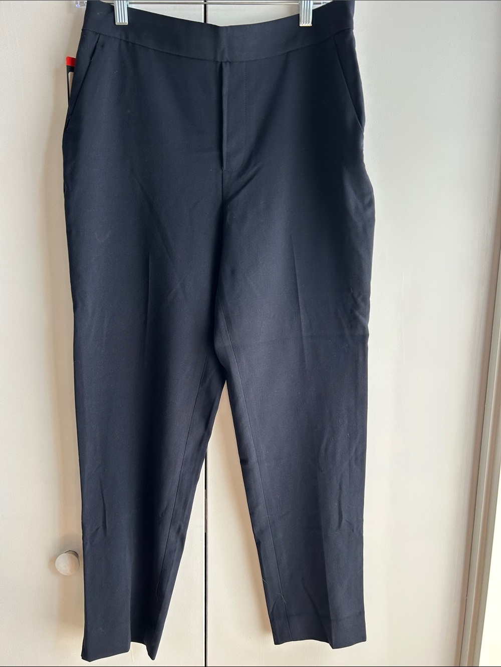 Banana Republic Black Tailored Dress Pants Tapered Pull On